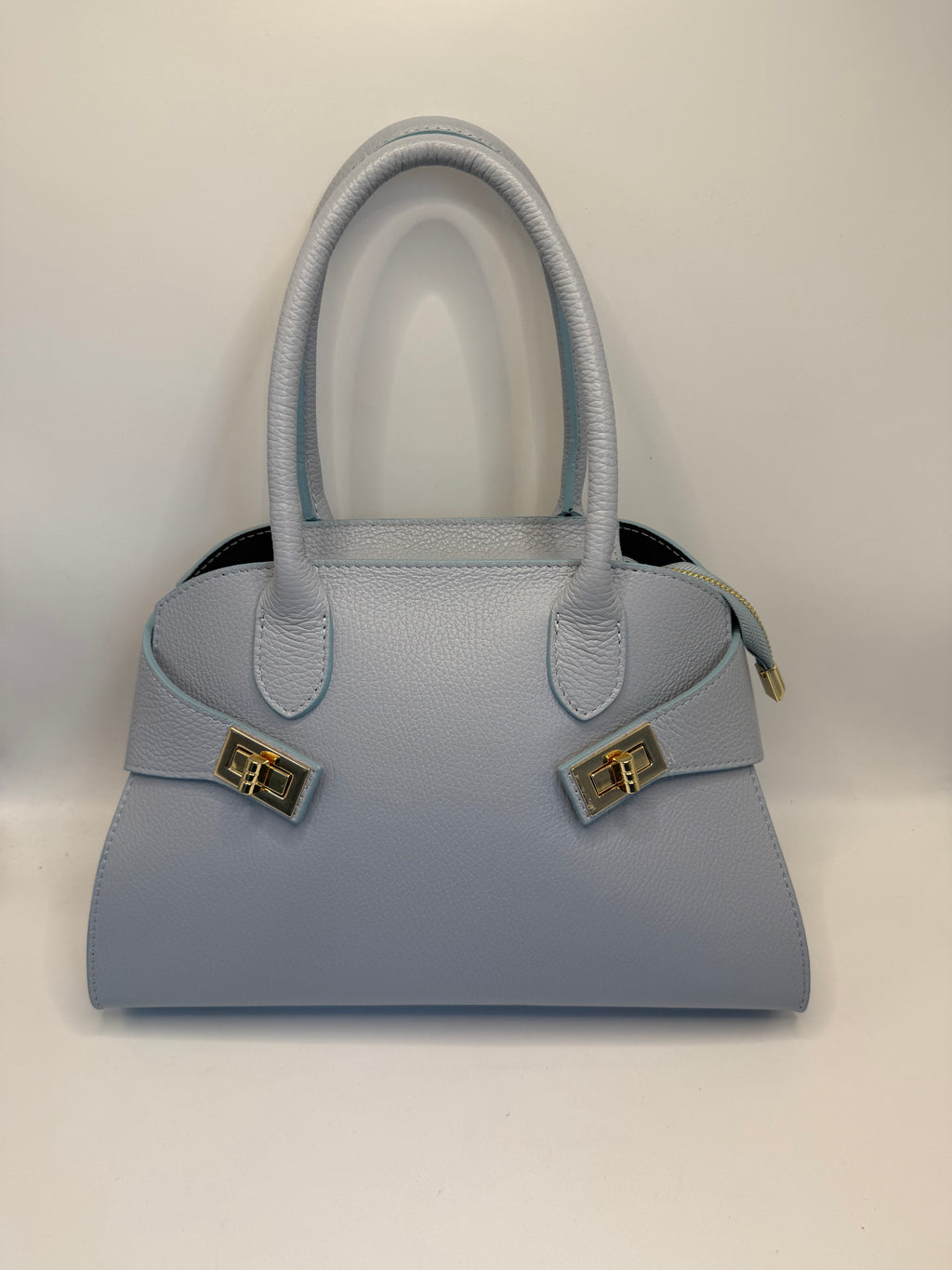 Borsa a Mano in Vera Pelle Martellata - Made in Italy - BM0031D