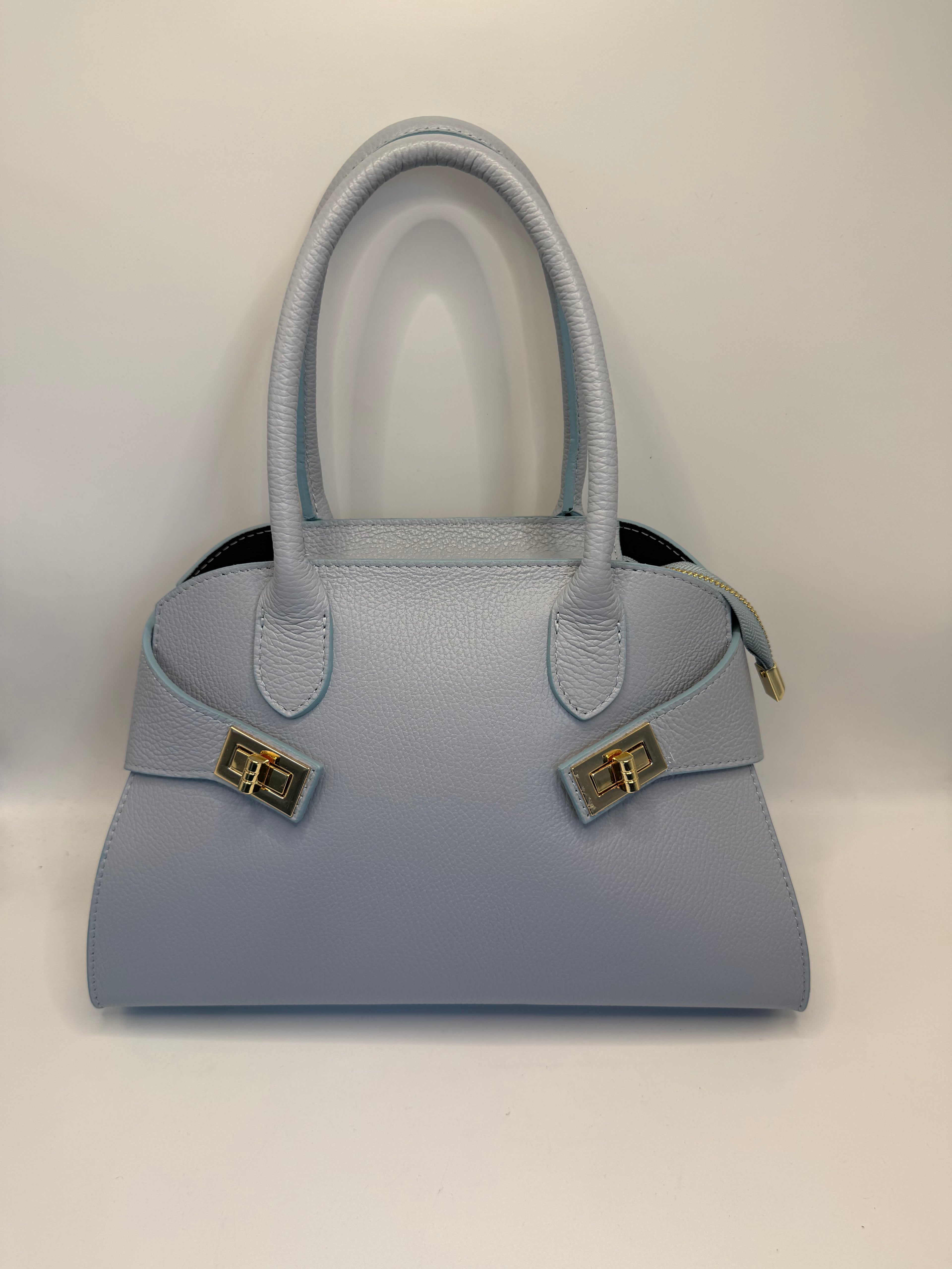 Borsa a Mano in Vera Pelle Martellata - Made in Italy - BM0031D