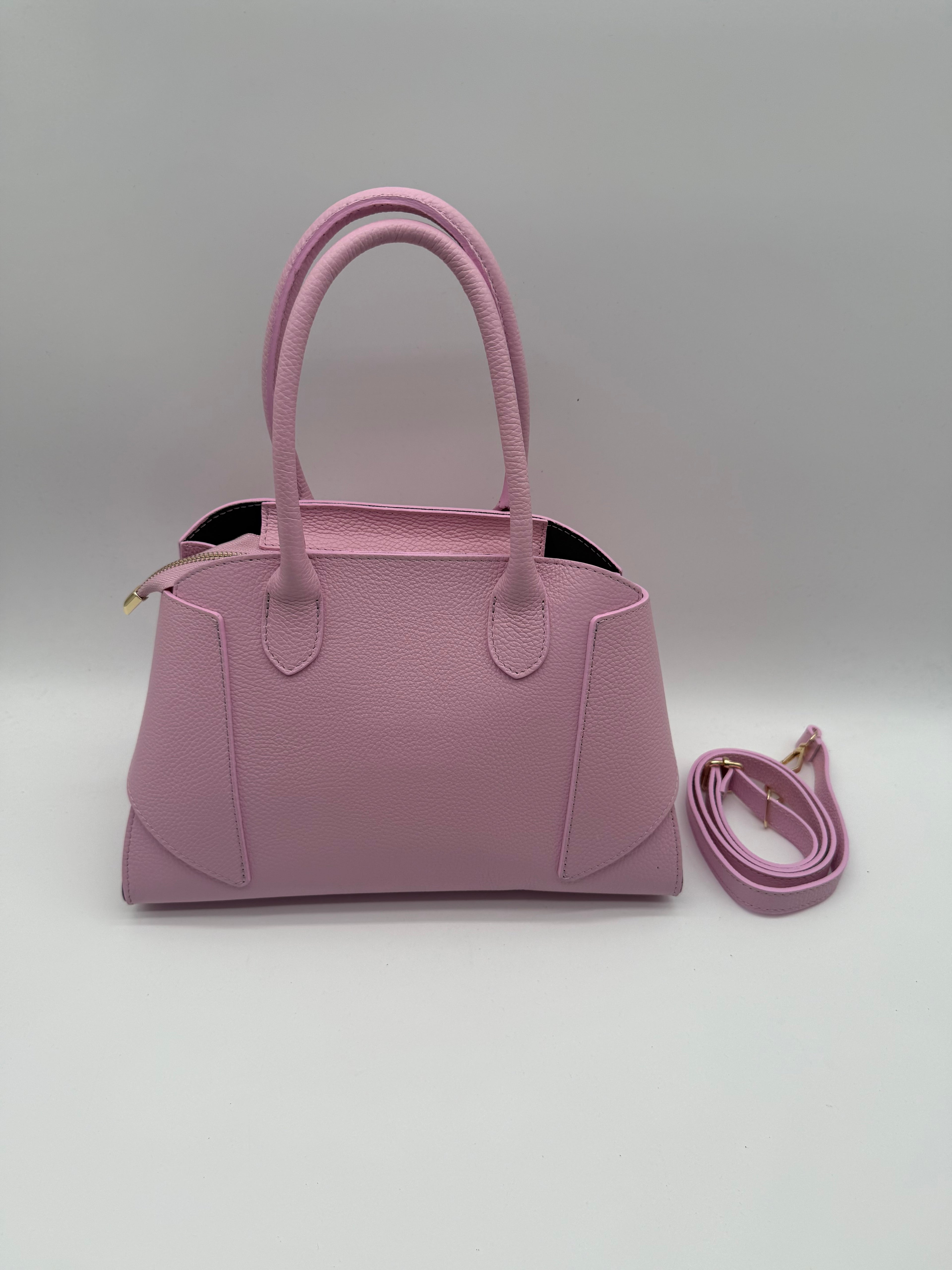 Borsa a Mano in Vera Pelle Martellata - Made in Italy - BM0031D